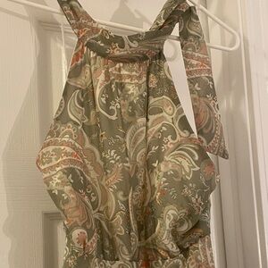 Paisley Halter Maxi Dress